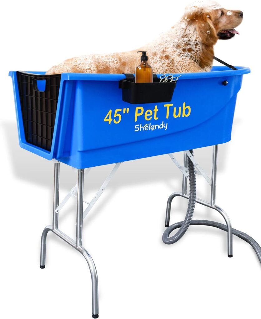 SHELANDY Dog Grooming Bath Tub